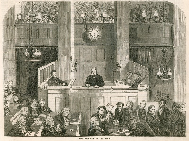 Vězeň v doku, Old Bailey od English School