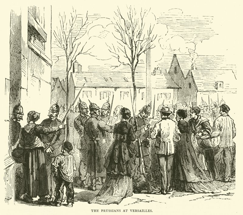 Prusové ve Versailles, leden 1871 od English School