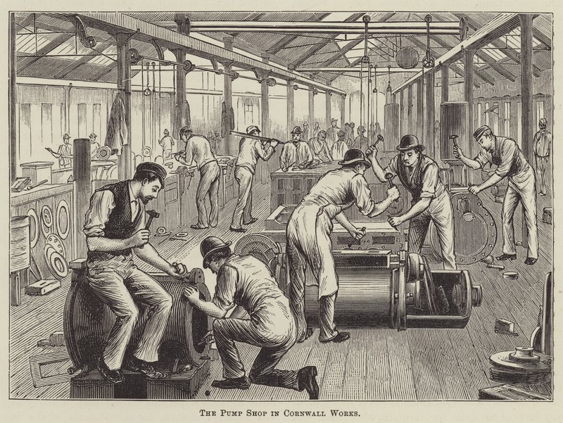 Pump Shop v Cornwall Works od English School