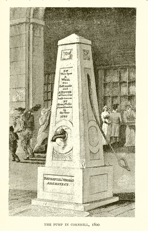 Pumpa v Cornhill, 1800 od English School