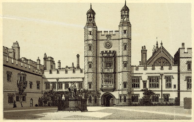 The Quadrangle, Eton College (litografie) od English School