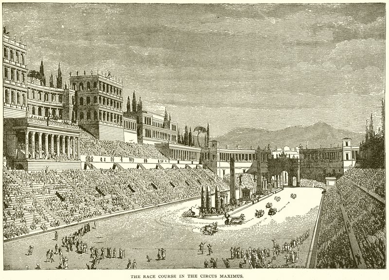Závodní dráha v Circus Maximus od English School