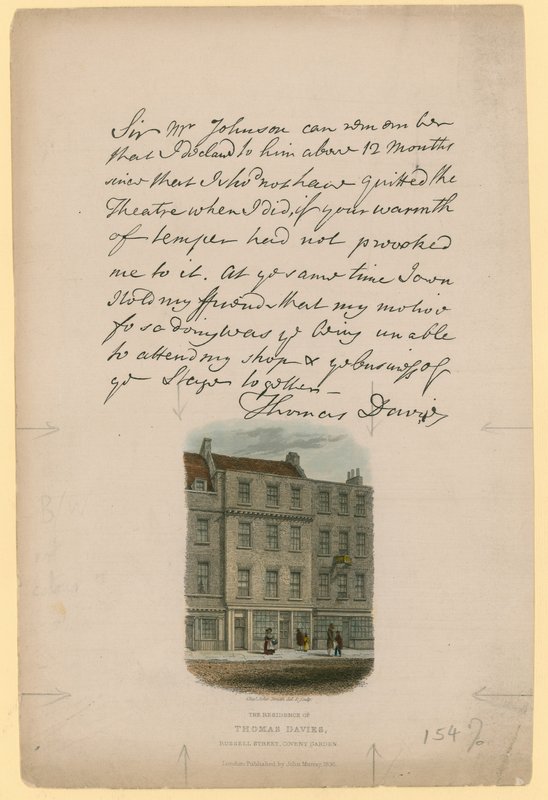 Rezidence Thomase Daviese, Russell Street, Covent Garden, Londýn od English School