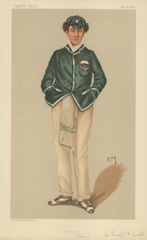 Rev Ernest John Heriz Smith MA, Pembroke, 28. ledna 1888, karikatura Vanity Fair od English School