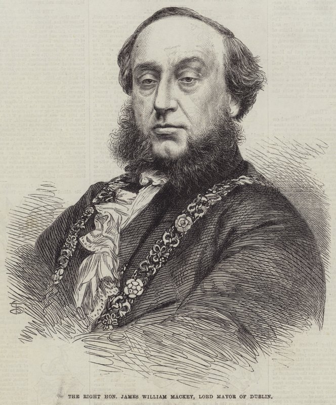 The Right Honorable James William Mackey, primátor Dublinu (rytina) od English School