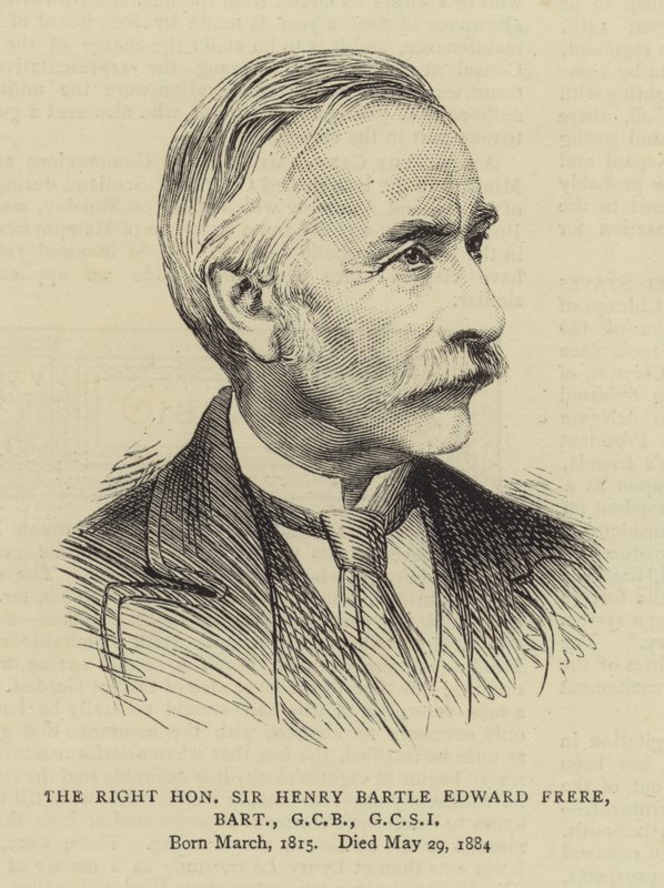 Vážený pane Henry Bartle Edward Frere, Baronet, GCB, GCSI od English School