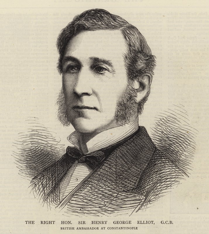 Ctihodný Sir Henry George Elliot, GCB (rytina) od English School