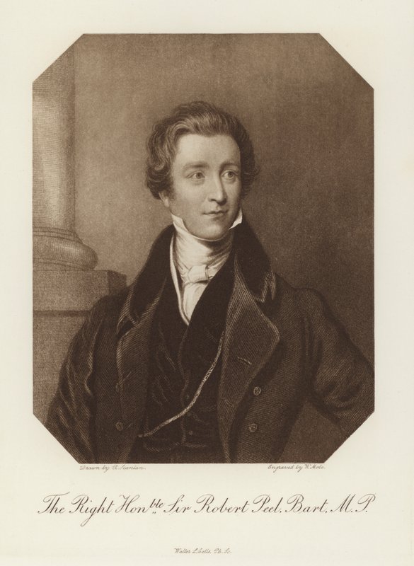 Ctihodný Sir Robert Peel, Baronet, MP (litho) od English School