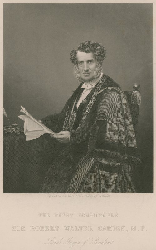 Ctihodný sir Walter Carden, primátor Londýna od English School
