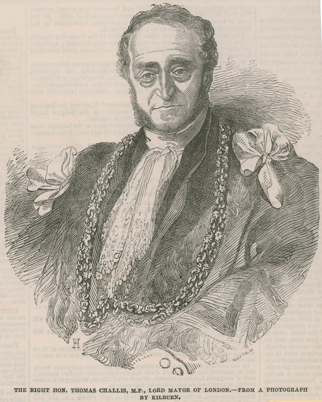 Ctihodný Thomas Challis, poslanec, primátor Londýna od English School