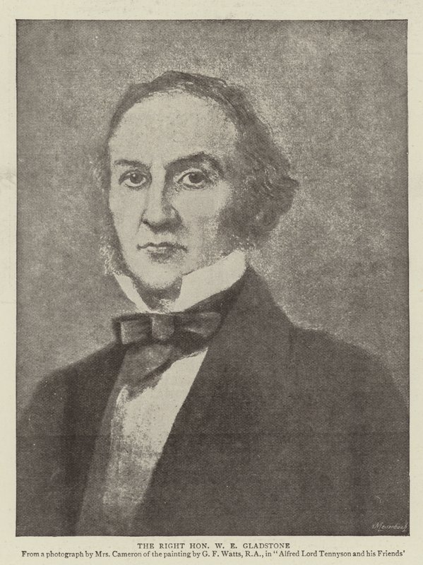 Ctihodný W. E. Gladstone (litografie) od English School