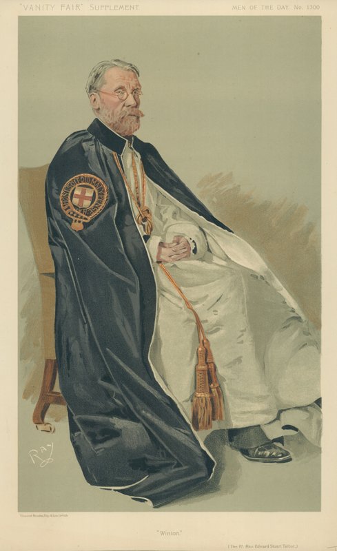 The Right Rev Edward Stuart Talbot, Winton, 11. října 1911, karikatura Vanity Fair od English School