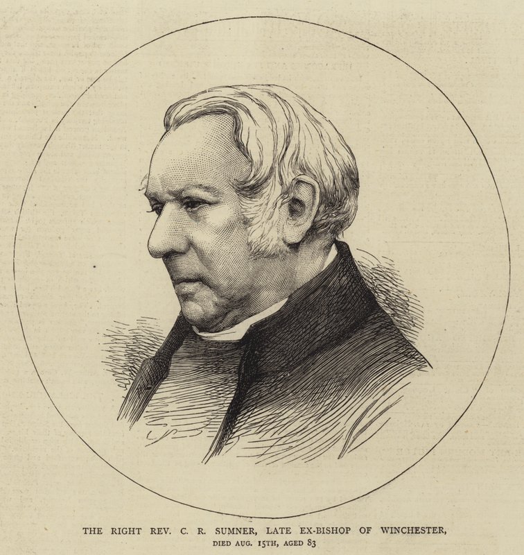 Ctihodný C. R. Sumner, bývalý biskup z Winchesteru (rytina) od English School