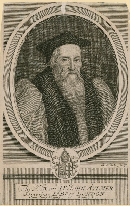 Správný reverend Dr John Aylmer, někdy lord biskup z Londýna od English School