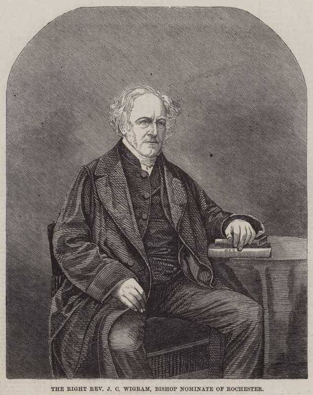 Správný reverend J C Wigram, nominovaný biskup z Rochesteru (rytina) od English School