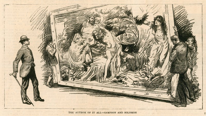 Královská akademie; Londýn; Autor toho všeho - Sampson a Solomon od English School