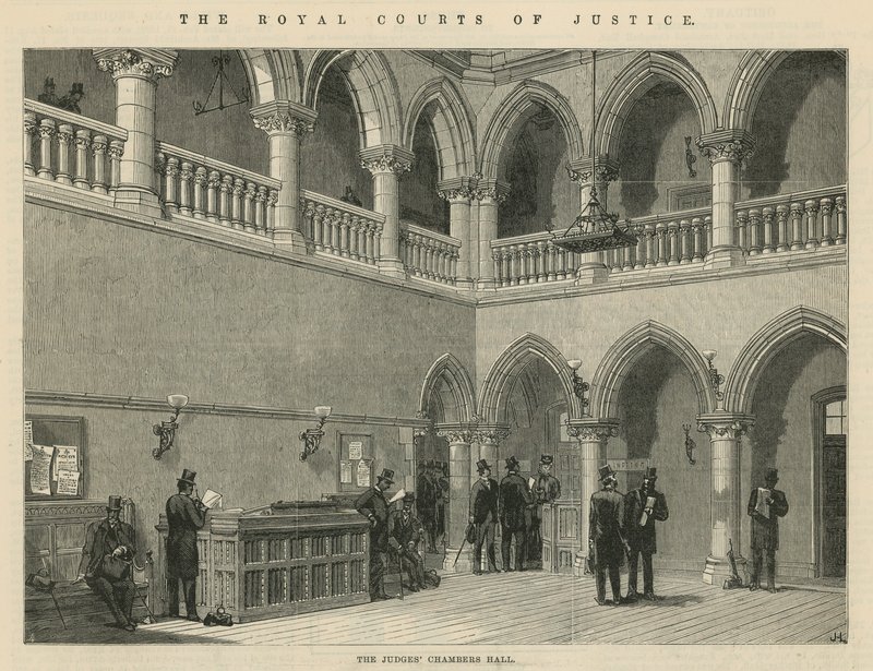 Královský soudní dvůr: Síň soudců od English School