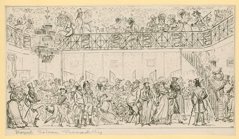 Royal Saloon, Piccadilly, Londýn od English School
