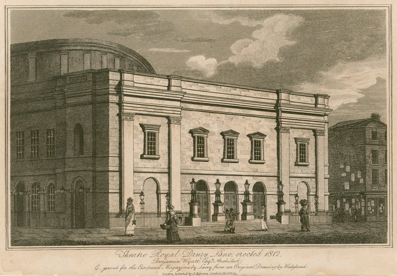 Královské divadlo, Drury Lane, Londýn, postavené v roce 1812 od English School