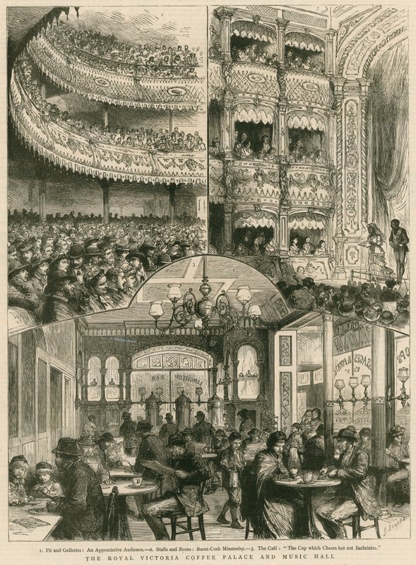 Royal Victoria Coffee Palace and Music Hall, Londýn od English School