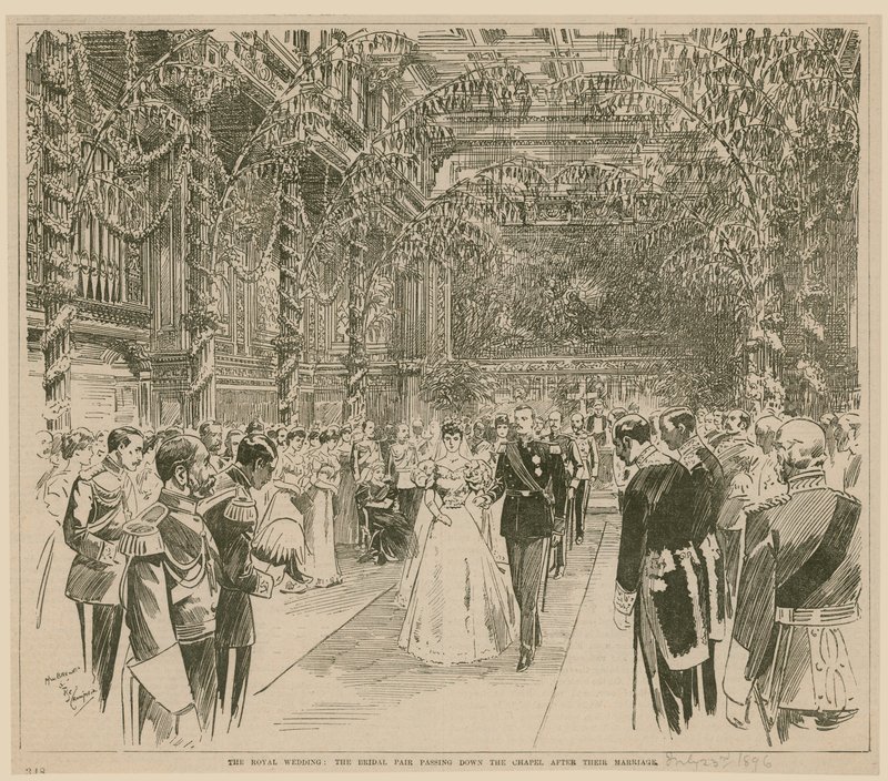 Královská svatba, 23. července 1896 od English School