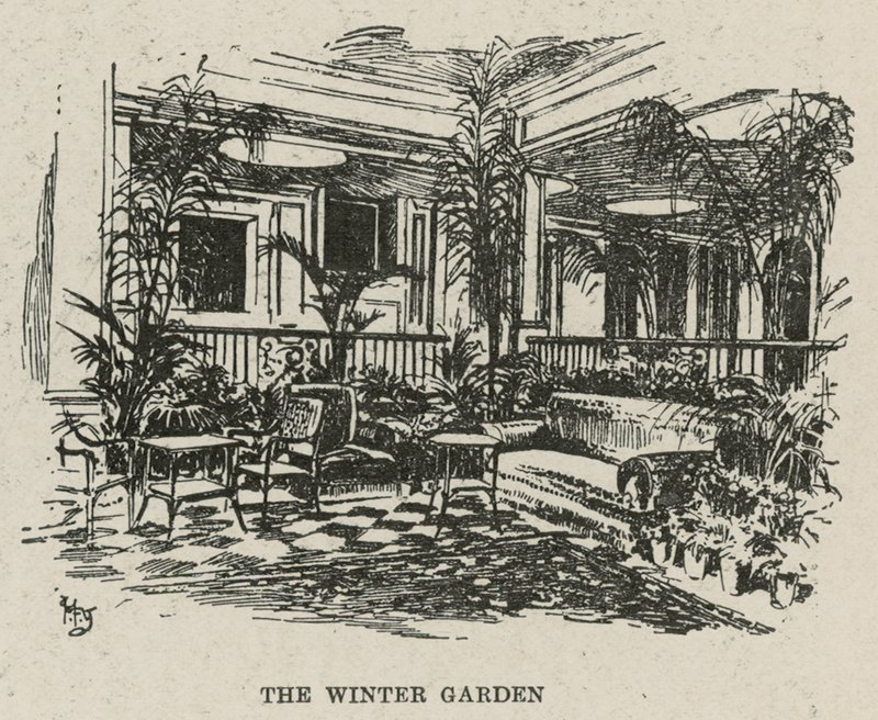 Russell Hotel, Russell Square: Zimní zahrada od English School