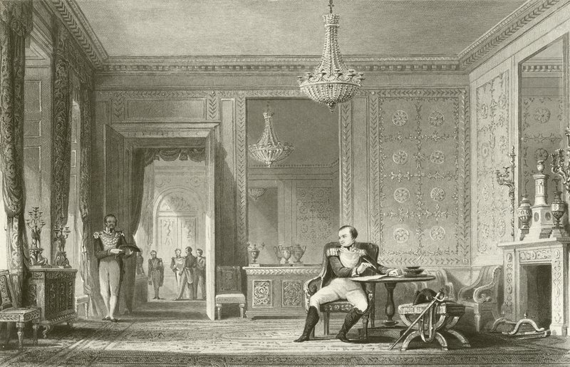 Abdikace Salonu, Fontainebleau od English School