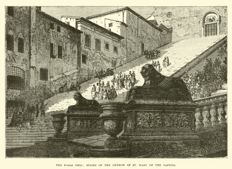 Scala Coeli, schody kostela Panny Marie z Kapitolu od English School
