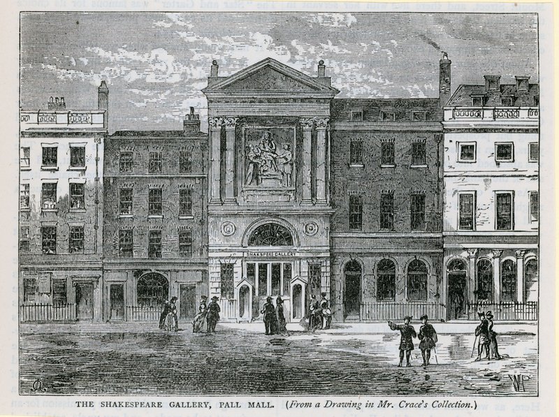 Shakespearova galerie, Pall Mall, Londýn od English School