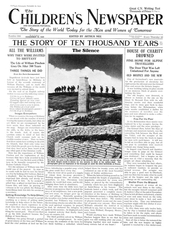 The Silence of Remembrance Day, titulní strana 