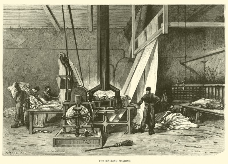 The Singeing Machine (rytina) od English School