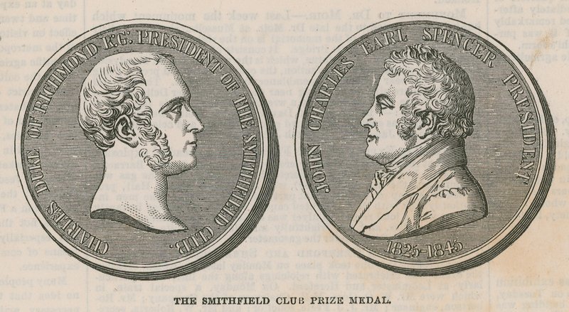 Medaile Smithfield Club Prize od English School