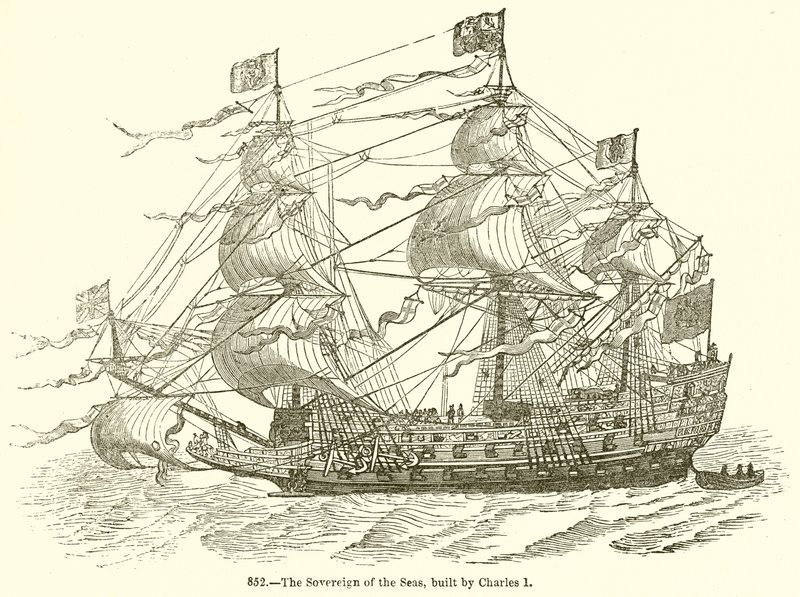 Sovereign of the Seas, postavený Karlem I od English School