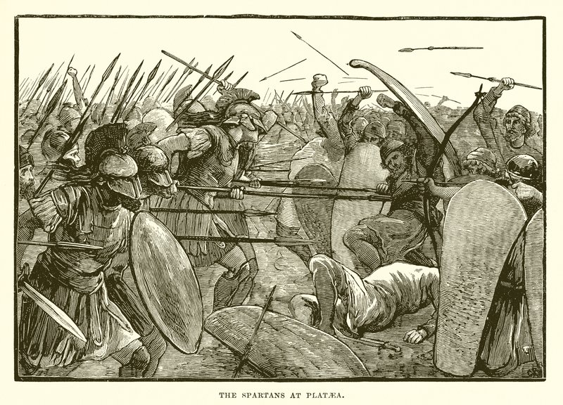 Sparťané v Plataea od English School