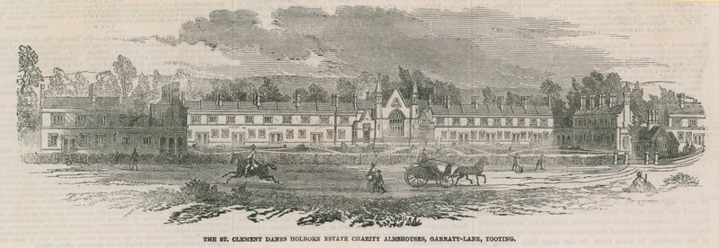 Charitativní almužny panství St Clement Danes Holborn na Garratt Lane od English School