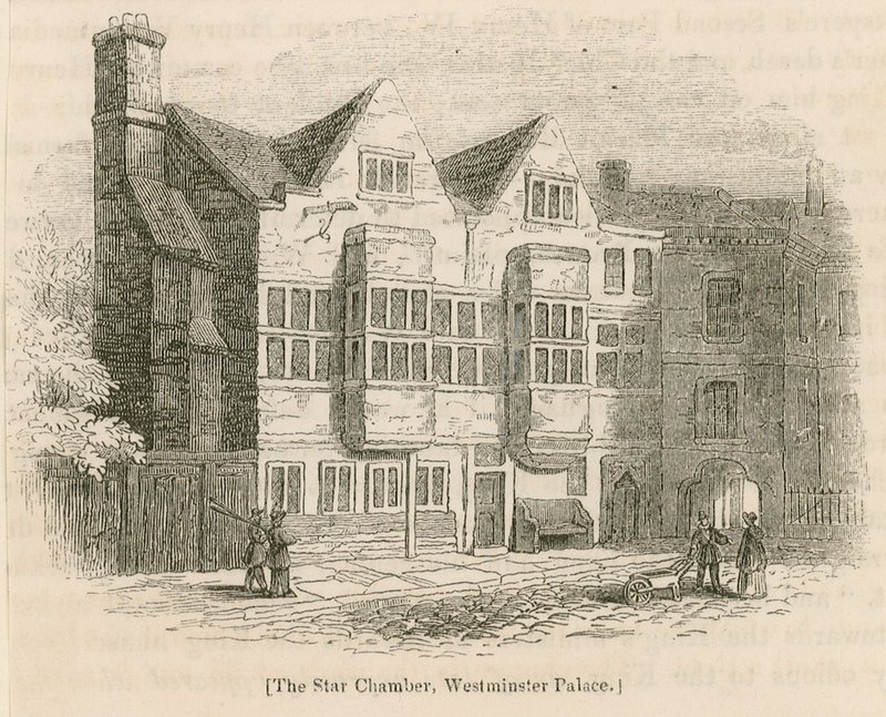 Hvězdná komora, Westminsterský palác, Londýn od English School