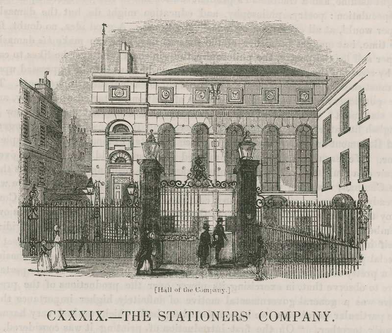 The Stationers Company: Hall of the Company od English School