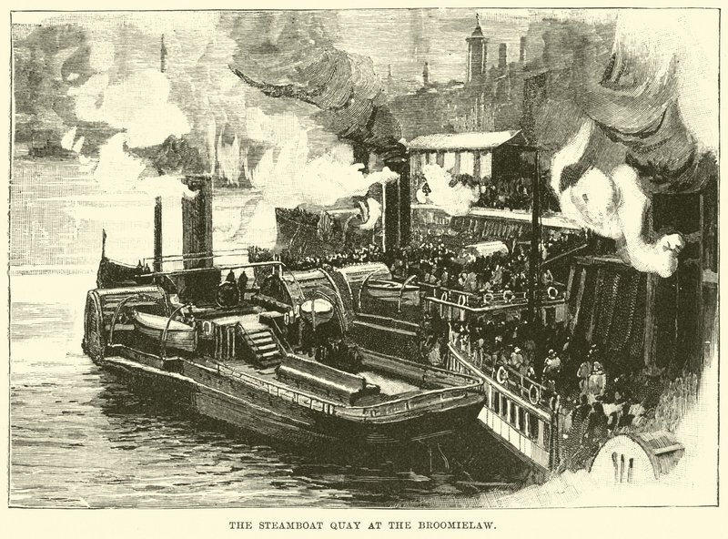 Steamboat Quay v Broomielaw od English School