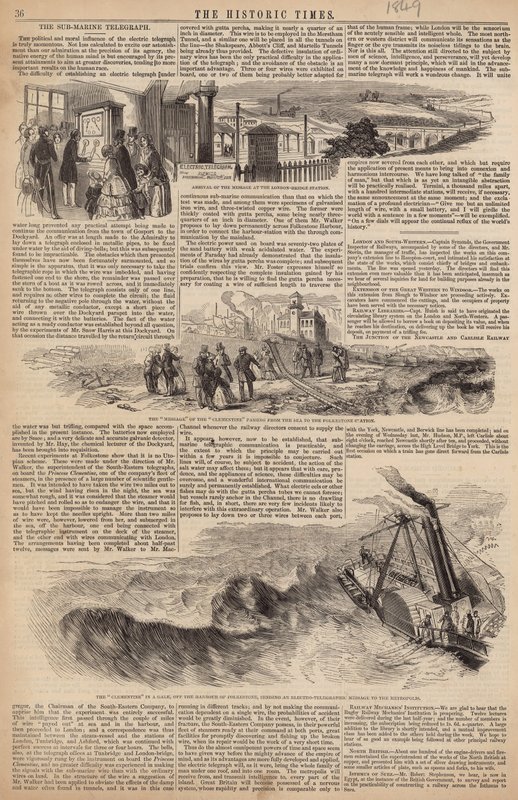 Podmořský telegraf od English School