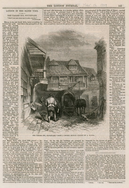 The Tabard Inn, Southwark od English School