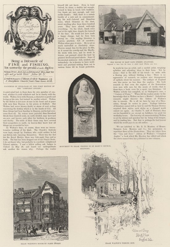 Sté výročí Izaaka Waltona (litho) od English School