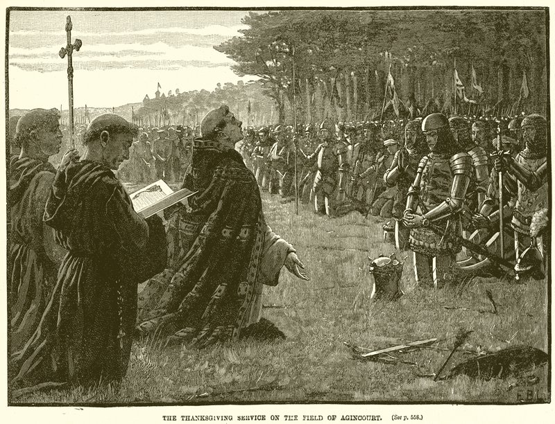 Služba díkůvzdání na hřišti Agincourt od English School