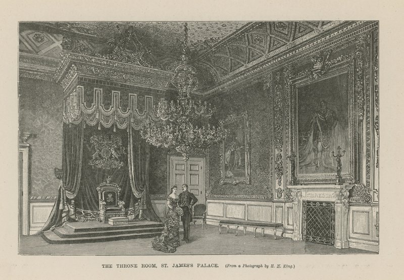Trůnní sál v paláci svatého Jakuba od English School