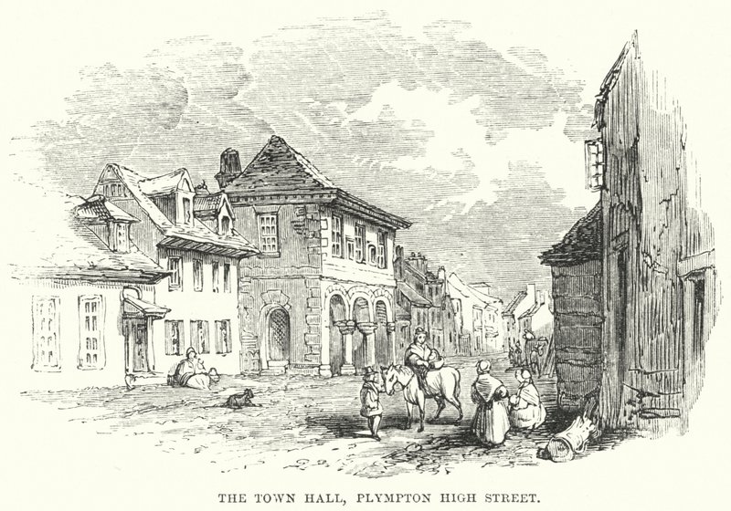 Radnice, Plympton High Street (rytina) od English School