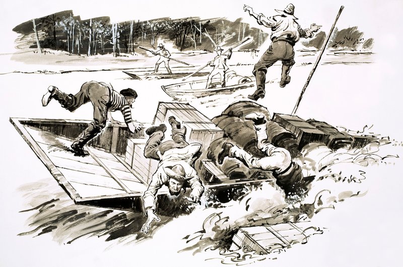 The Treasure-Hunters: Klondike Stampede (kvaš na papíře) od English School