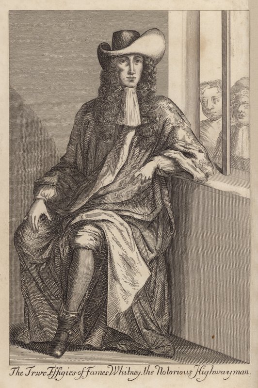 The True Effigies of Fames Whitney, notoricky známý Highwayman od English School