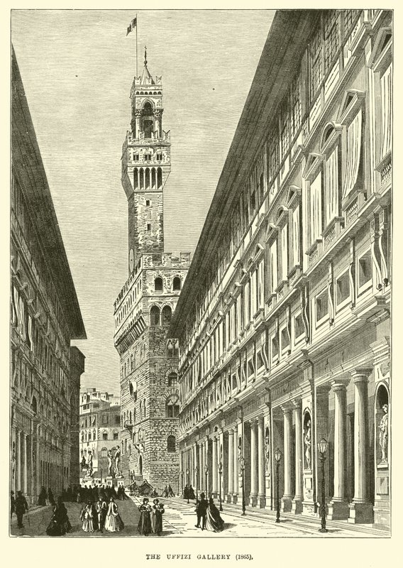Galerie Uffizi, 1865 od English School