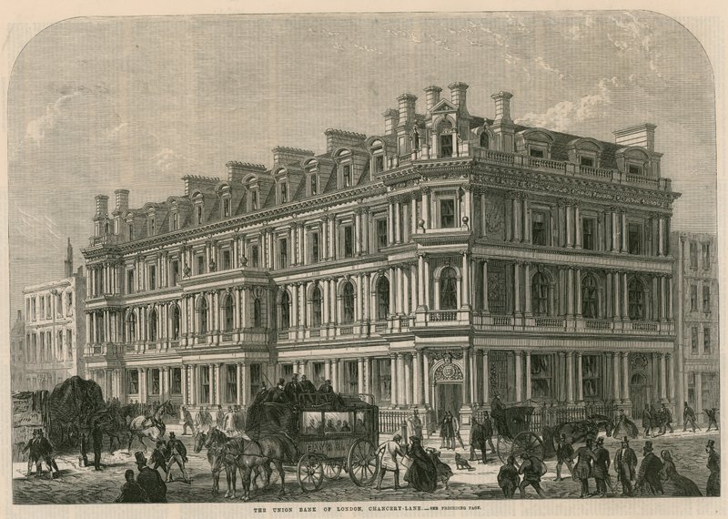 Union Bank of London, Chancery Lane, Londýn od English School