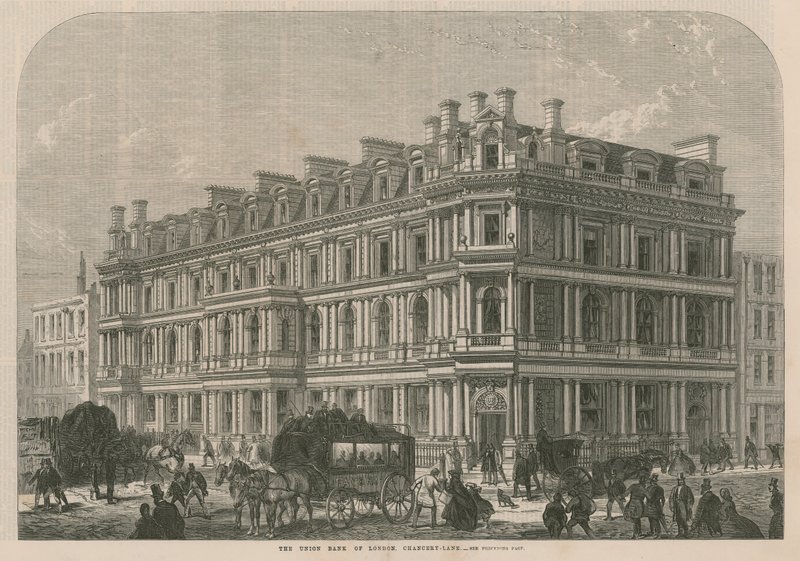 Union Bank of London na Chancery Lane od English School