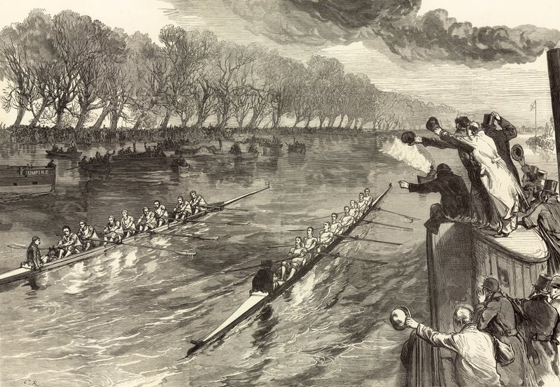 University Boat-Race Dead-Heat od English School